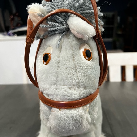 VINTAGE 1984 CABBAGE PATCH KIDS HORSE PONY CPK COLECO STUFFED ANIMAL PLUSH GREY - Picture 7 of 11